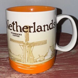 NEW STARBUCKS Global Icon Collector Series 16oz Coffee Mug With SKU NETHERLANDS